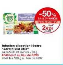 infusion digestion légère "jardin bio étic"