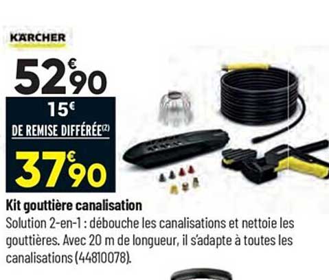kit gouttière canalisation kärcher