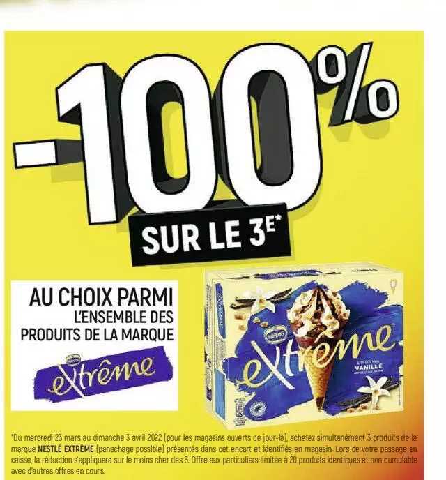 l'ensemble des produits de la marque extrême