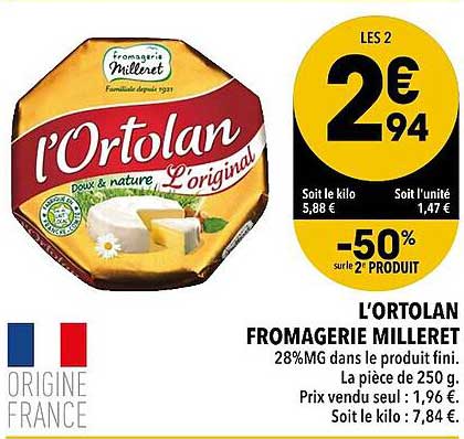 L'ortolan Fromagerie Milleret
