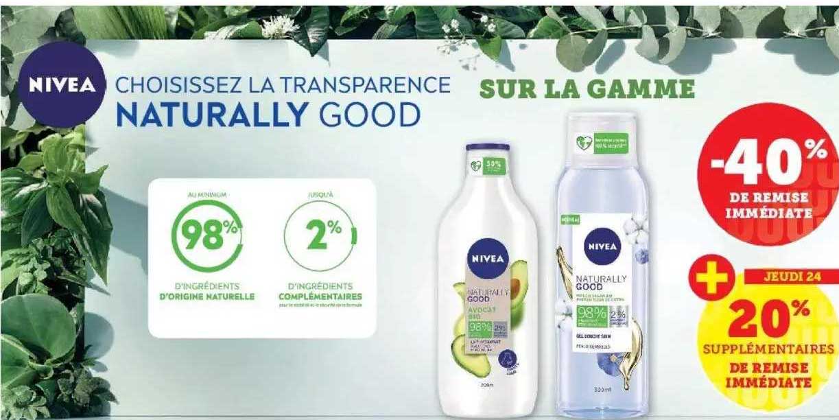 la gamme naturally good nivea