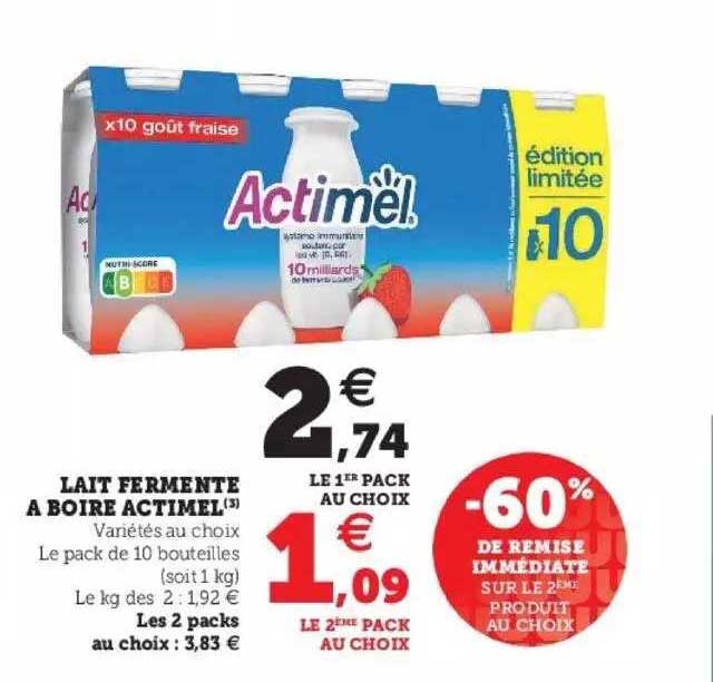 Lait Fermenté à Boire Actimel