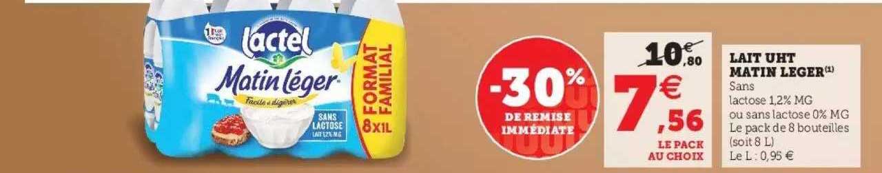 Lait Uht Matin Léger