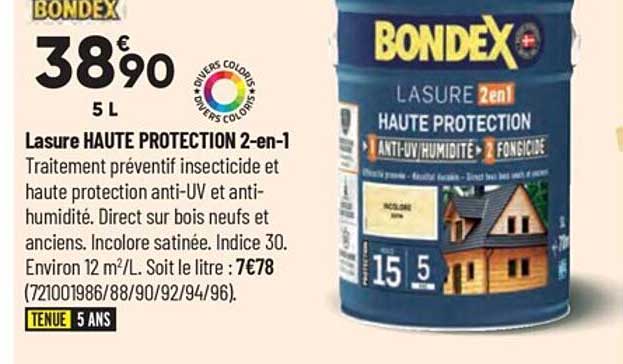 lasure haute protection 2-en-1 bondex