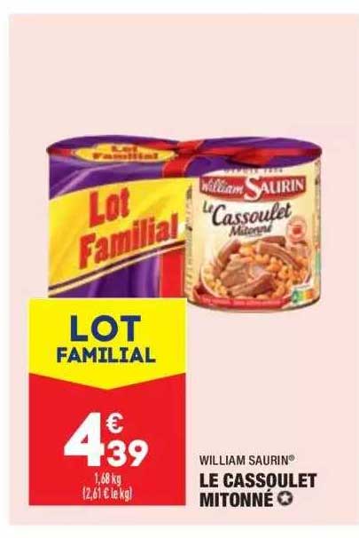 Le Cassoulet Mitonné William Saurin