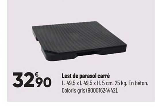 lest de parasol carré