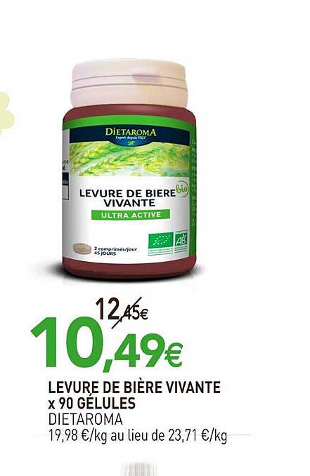 levure de bière vivante x90 gélules diataroma