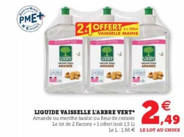 liquide vaisselle l'arbre vert