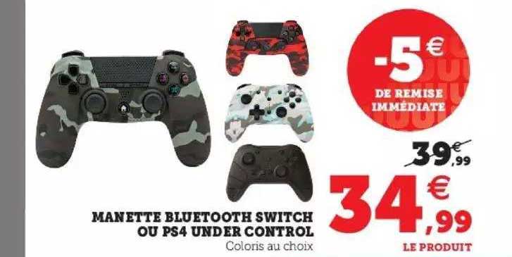 manette bluetooth switch ou ps4 under control