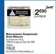 mascarpone gorgonzola gran riserva