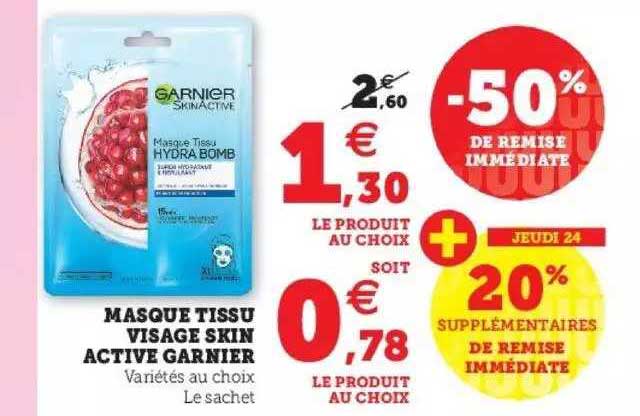 Masque Tissu Visage Skin Active Garnier