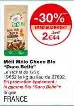 méli mélo choco bio "daco bello"