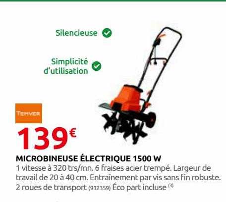 microbineuse électrique 1500 w temver