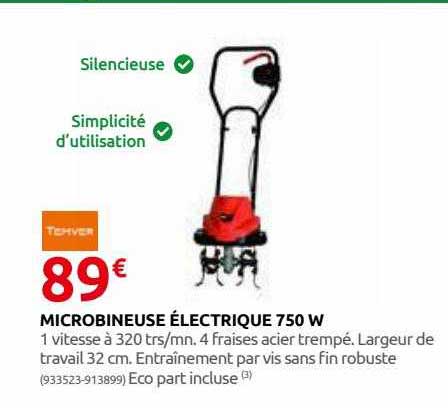 microbineuse électrique 750 w temver