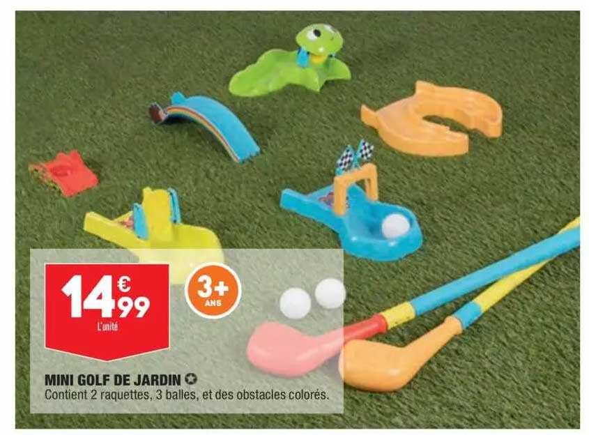 mini golf de jardin