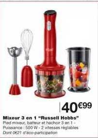 mixeur 3 en 1 "russell hobbs"