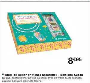 mon joli collier en fleurs naturelles - éditions auzou