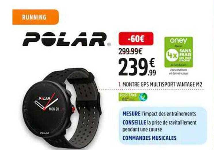 montre gps multisport vantage m2 polar