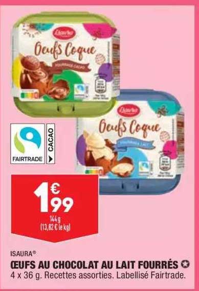 Oeufs Au Chocolat Au Lait Fourrés Isaura