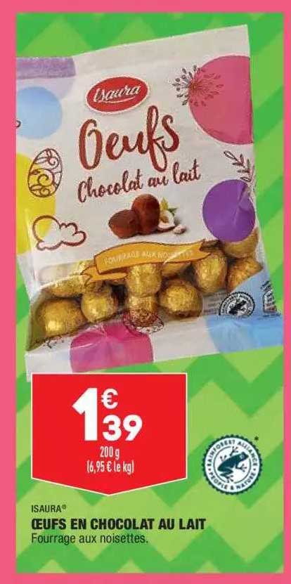 Oeufs En Chocolat Au Lait Isaura