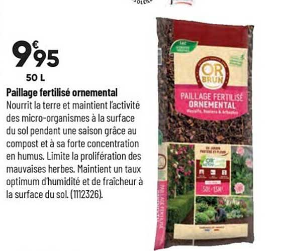 paillage fertilisé ornemental