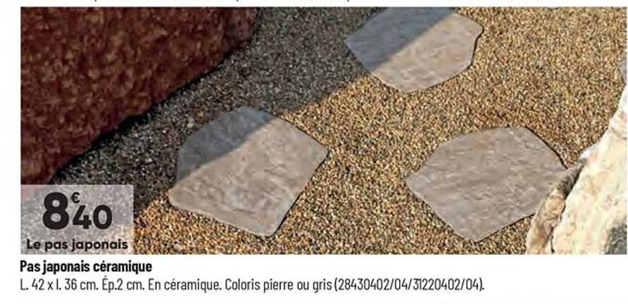 pas japonais céramique
