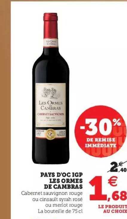 pays d'oc igp les ormes de cambras