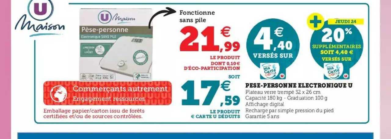 pèse-personne électronique u