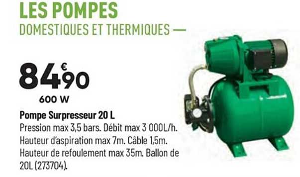 pompe surpresseur 20 l