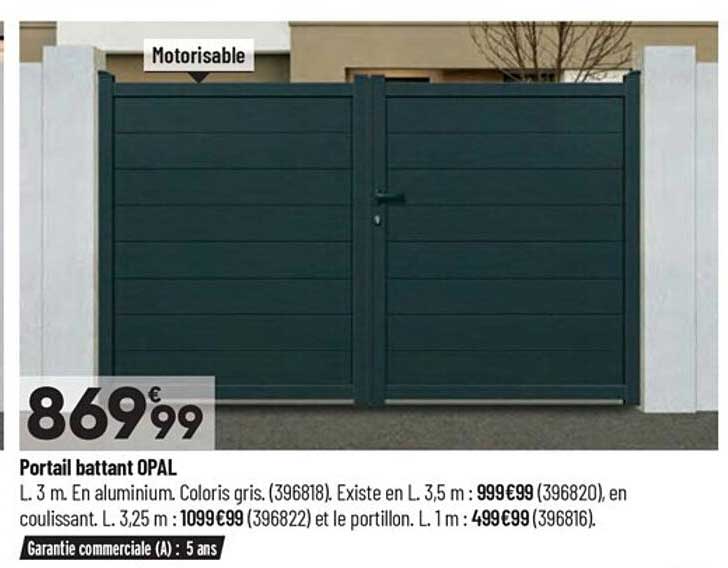 portail battant opal