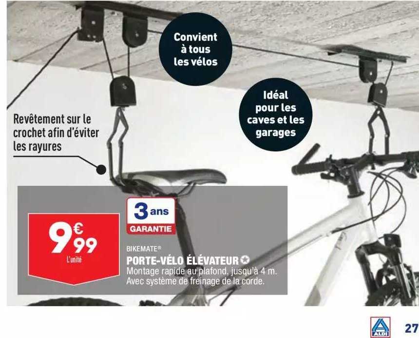 porte-vélo élévateur bakemate