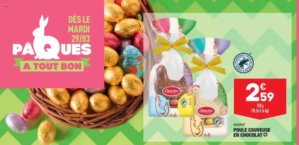 poule couveuse en chocolat isaura