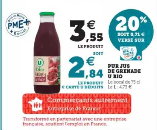 Pur Jus De Grenade U Bio