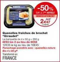quenelles fraîches de brochet "giraudet"