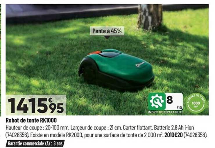 robot de tonte rk1000