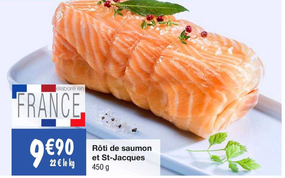 rôti de saumon et st-jacques