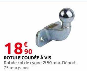 rotule coudée à vis