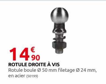 rotule droite à vis