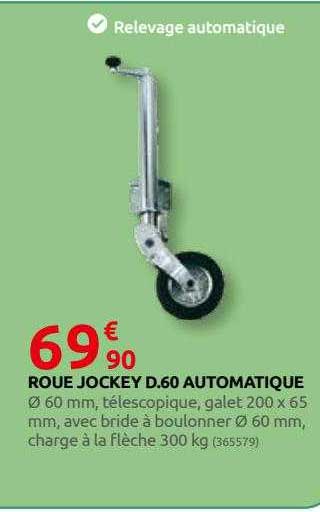roue jockey d.60 automatique