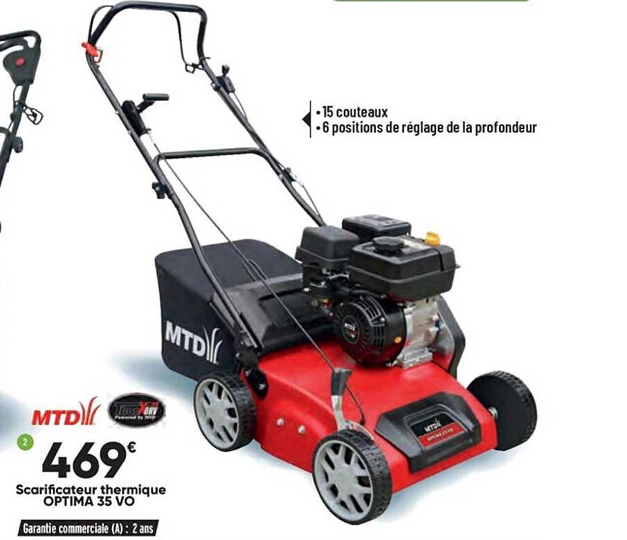 scarificateur thermique optima 35 vo mtd
