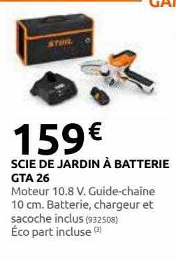 scie de jardin à batterie gta 26