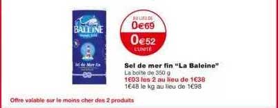 Sel De Mer Fin "la Baleine"