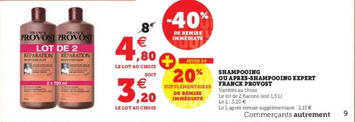 shampooing ou après-shampooing expert franck provost