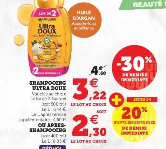 shampooing ultra doux ou après-shampooing