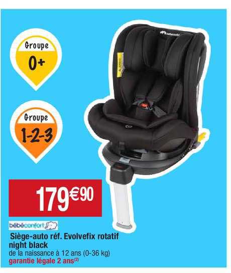 siège-auto réf. evolvefix rotatif night black bébé confort