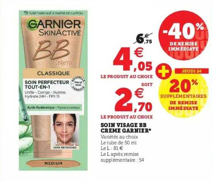 Soin Visage Bb Crème Garnier
