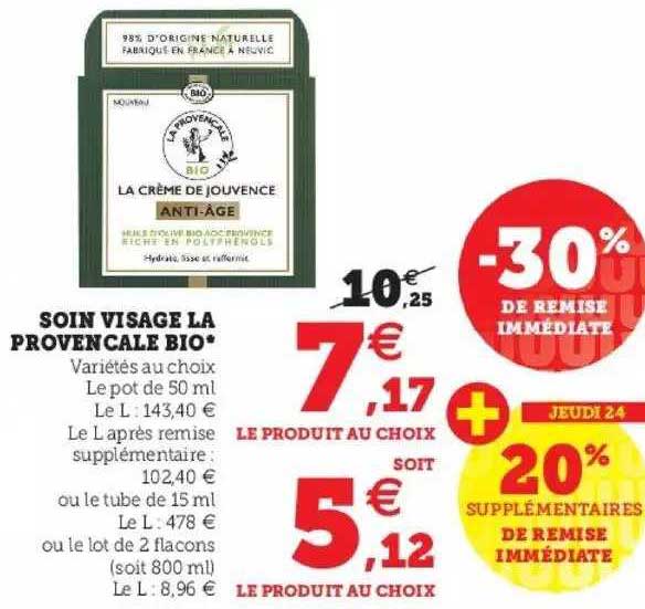 Soin Visage La Provençale Bio