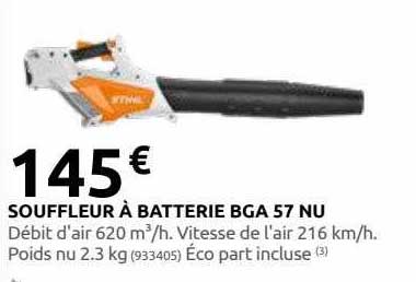 souffleur à batterie bga 57 nu