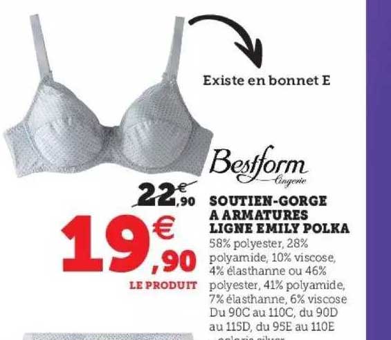 Soutien-gorge à Armatures Ligne Emily Polka Bestform