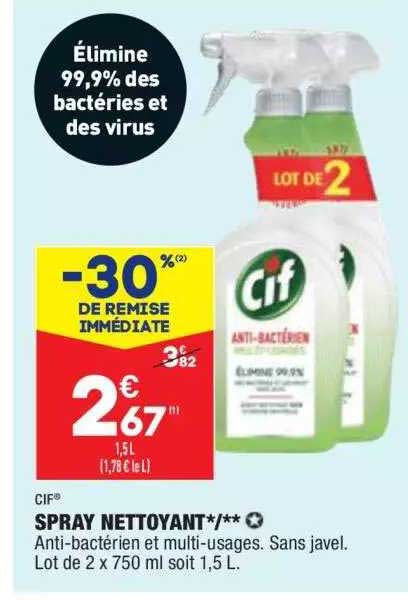 Spray Nettoyant Cif